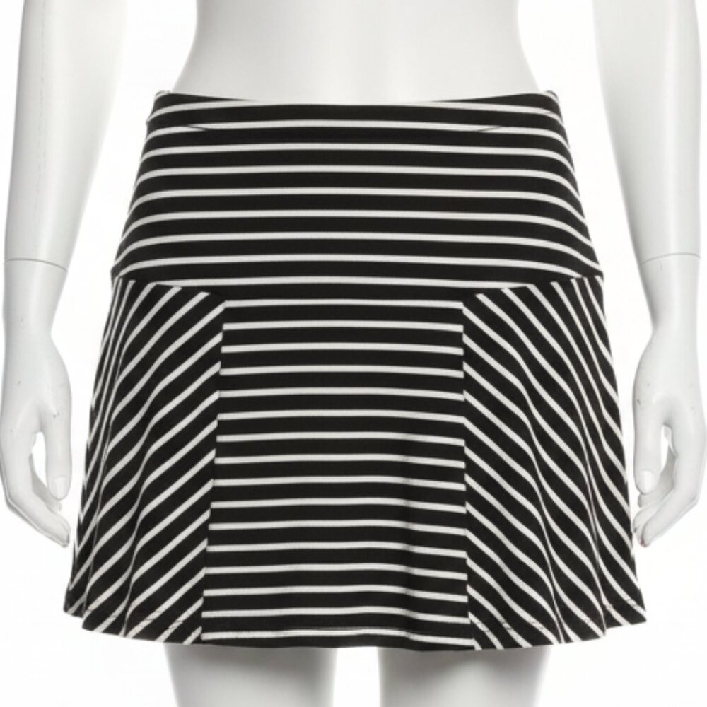 Candies Women's Mini Skirt Size Small Preppy Y2K black & white stripes